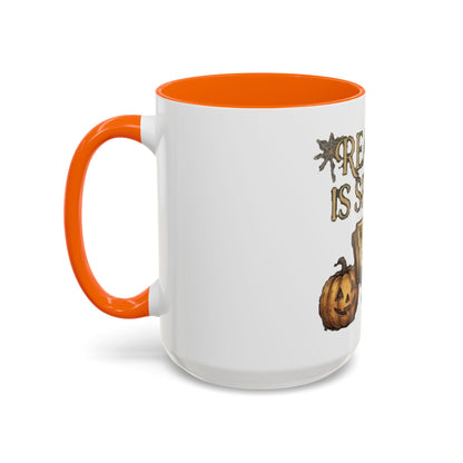Reading Is Spooky Halloween Accent Mug — 11 & 15 oz