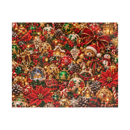 Festive Christmas Ornaments Jigsaw Puzzle for Adults & Kids
