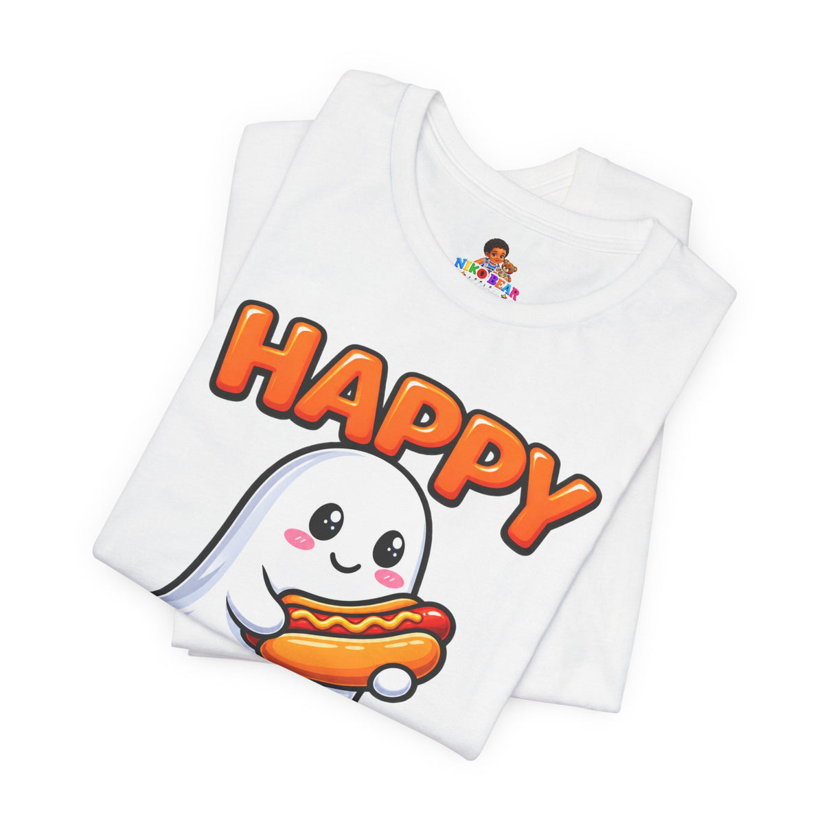 Happy Hallo-Weenie Ghost T-Shirt — Funny Halloween Tee