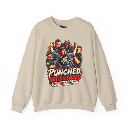 Release the Epstein Files Sweatshirt — Punched Not Silenced