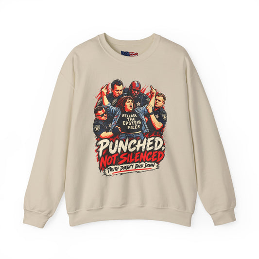 Release the Epstein Files Sweatshirt — Punched Not Silenced