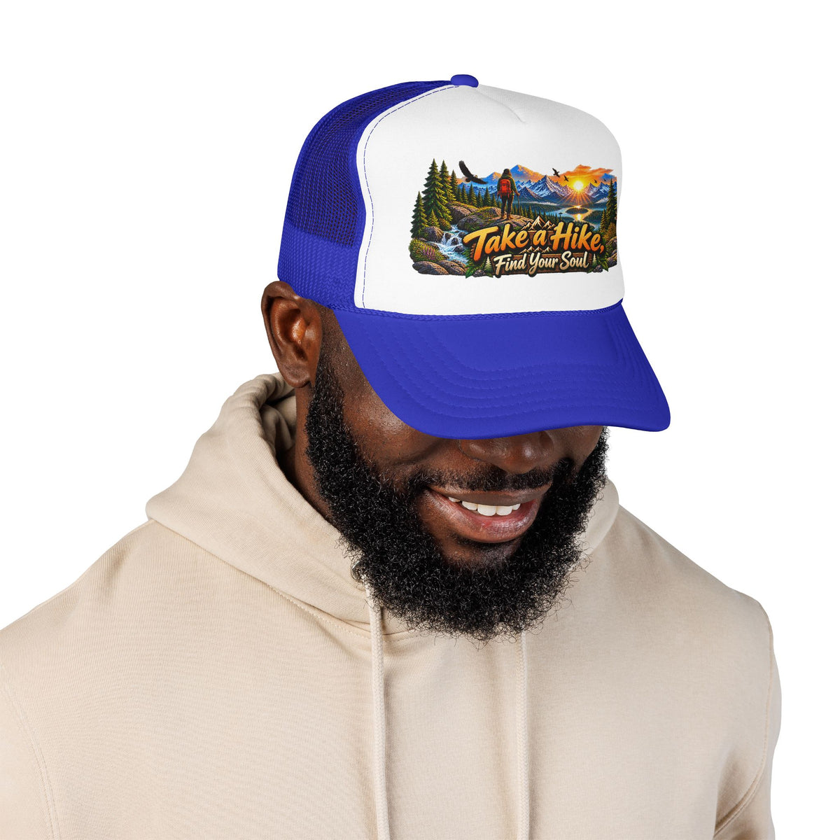 Custom Otto Foam Front Trucker Hat Snapback Mesh Cap