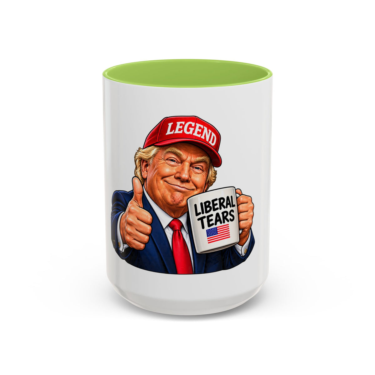 Trump Liberal Tears Ceramic Mug — Political Satire Coffee Cup
