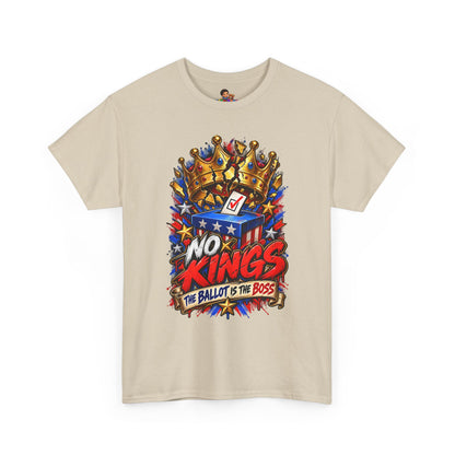 Midterms No Kings T-Shirt — Unisex Heavy Cotton Graphic Tee