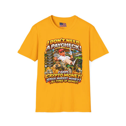 Trump Crypto Money T-Shirt — Funny Political Graphic Tee
