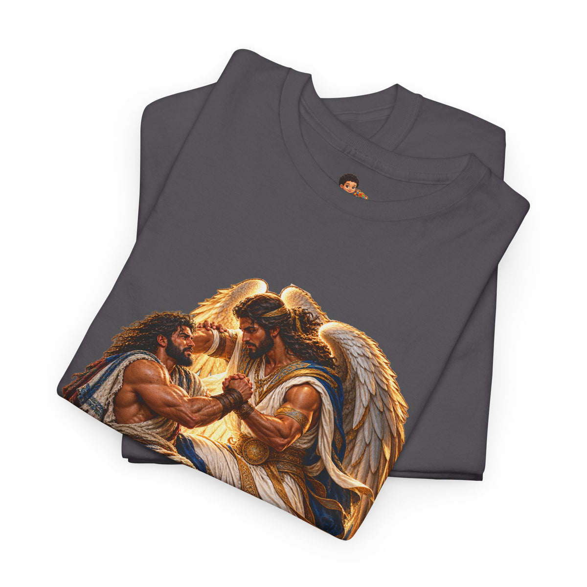 Jacob Wrestling the Angel Genesis 32:28 Christian Graphic Tee