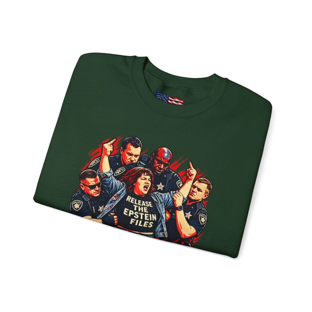 Release the Epstein Files Sweatshirt — Punched Not Silenced