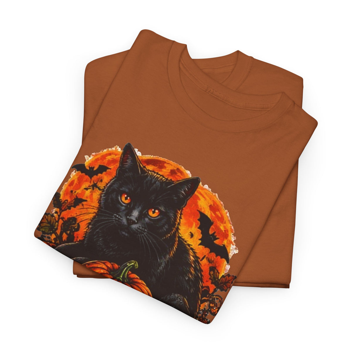 Stay Spooky Black Cat T-Shirt — Jack-O'-Lantern Halloween Tee