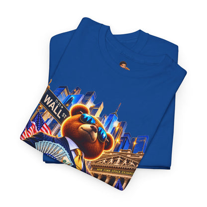 NikoBear Wall Street Hustle Graphic TeeUnisex Heavy Cotton Tee