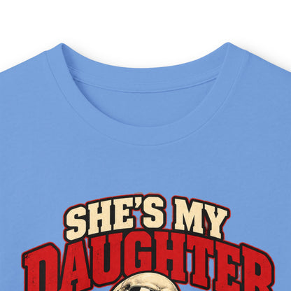 She's My Daughter Skull Graphic Long Sleeve T-Shirt - Protective Dad Shirt
