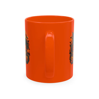 Stay Spooky Black Cat & Pumpkin Ceramic Coffee Mug