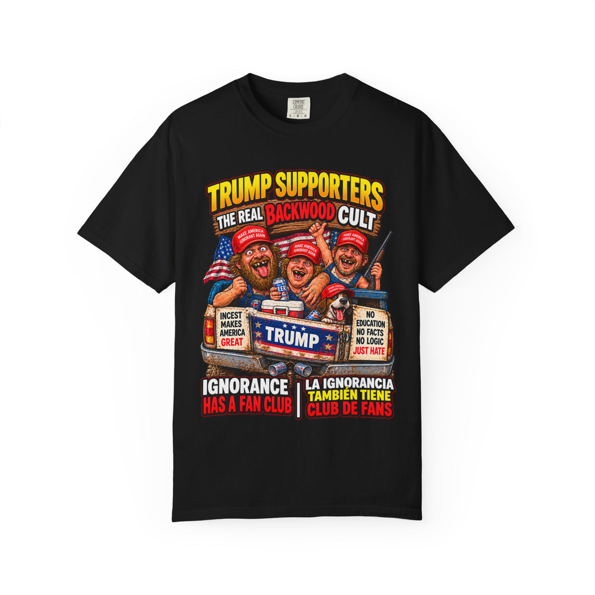Backwood Cult Anti-Trump T-Shirt — Political Satire Graphic Tee