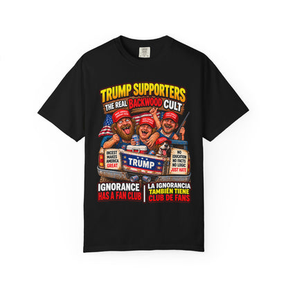 Backwood Cult Anti-Trump T-Shirt — Political Satire Graphic Tee
