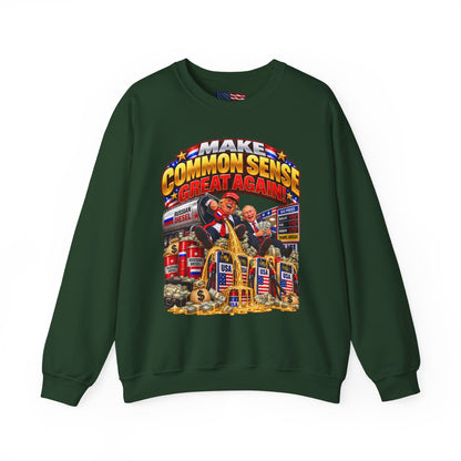 Donald Trump Comic Sweatshirt — Political Satire Crewneck