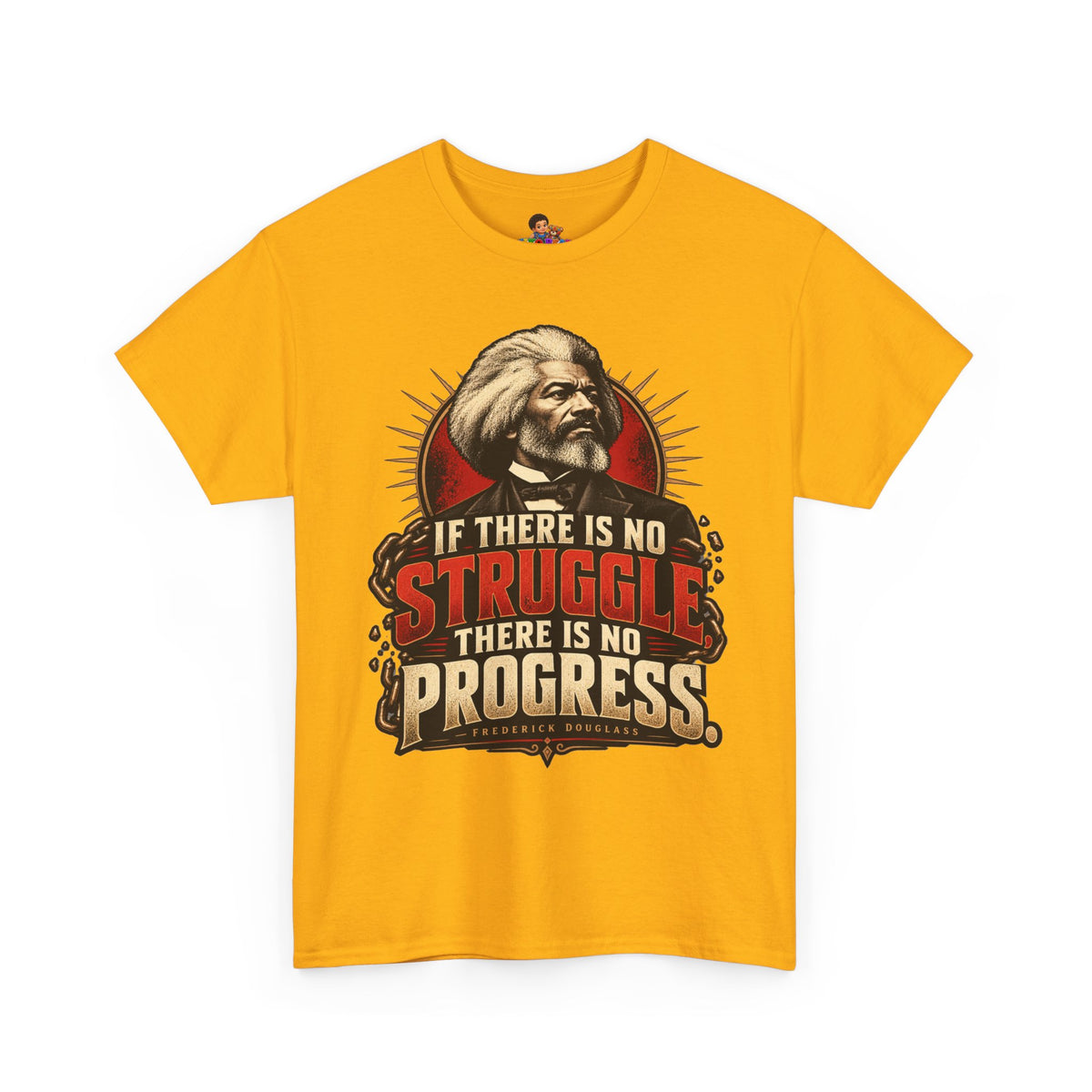 Frederick Douglass Quote Shirt No Struggle No Progress Black History Graphic Tee