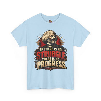 Frederick Douglass Quote Shirt No Struggle No Progress Black History Graphic Tee