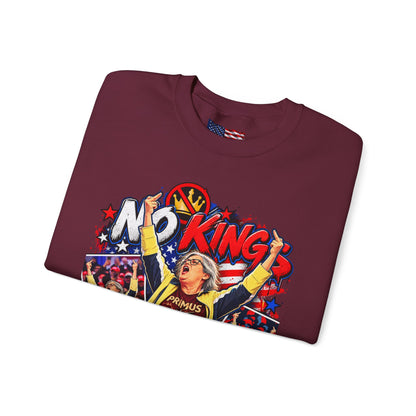 No Kings Just Freedom Sweatshirt — Patriotic Crewneck