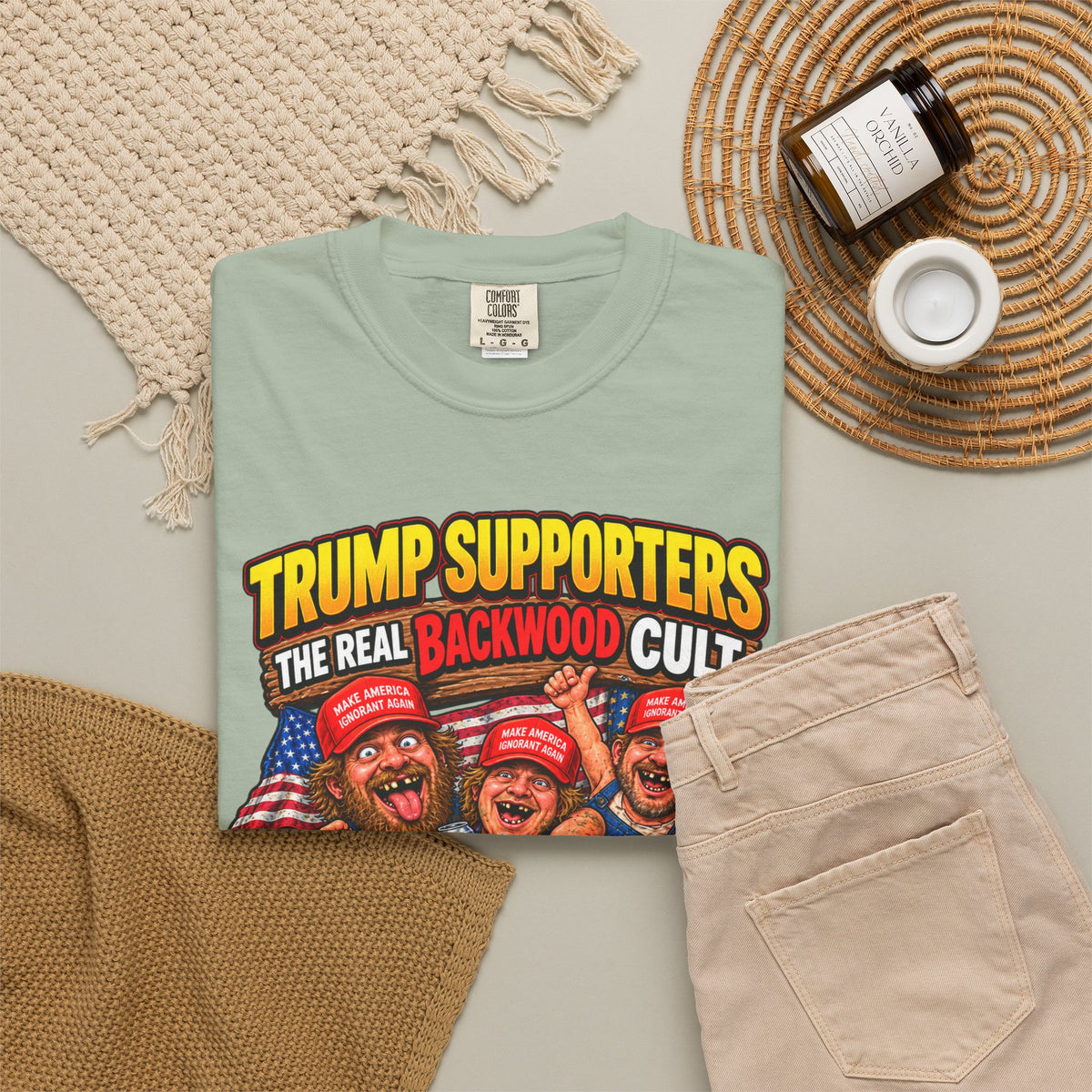 Backwood Cult Anti-Trump T-Shirt — Political Satire Graphic Tee