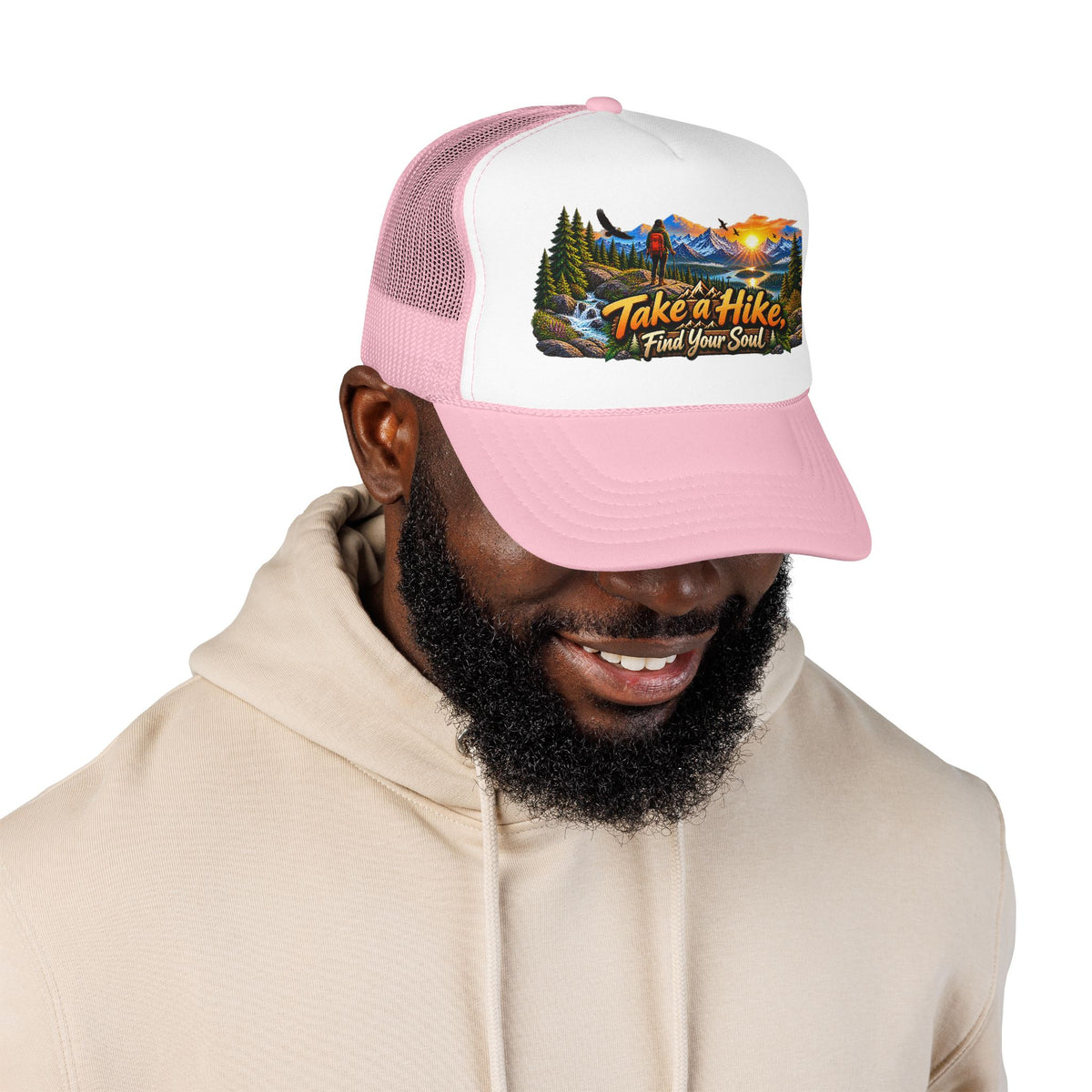 Custom Otto Foam Front Trucker Hat Snapback Mesh Cap