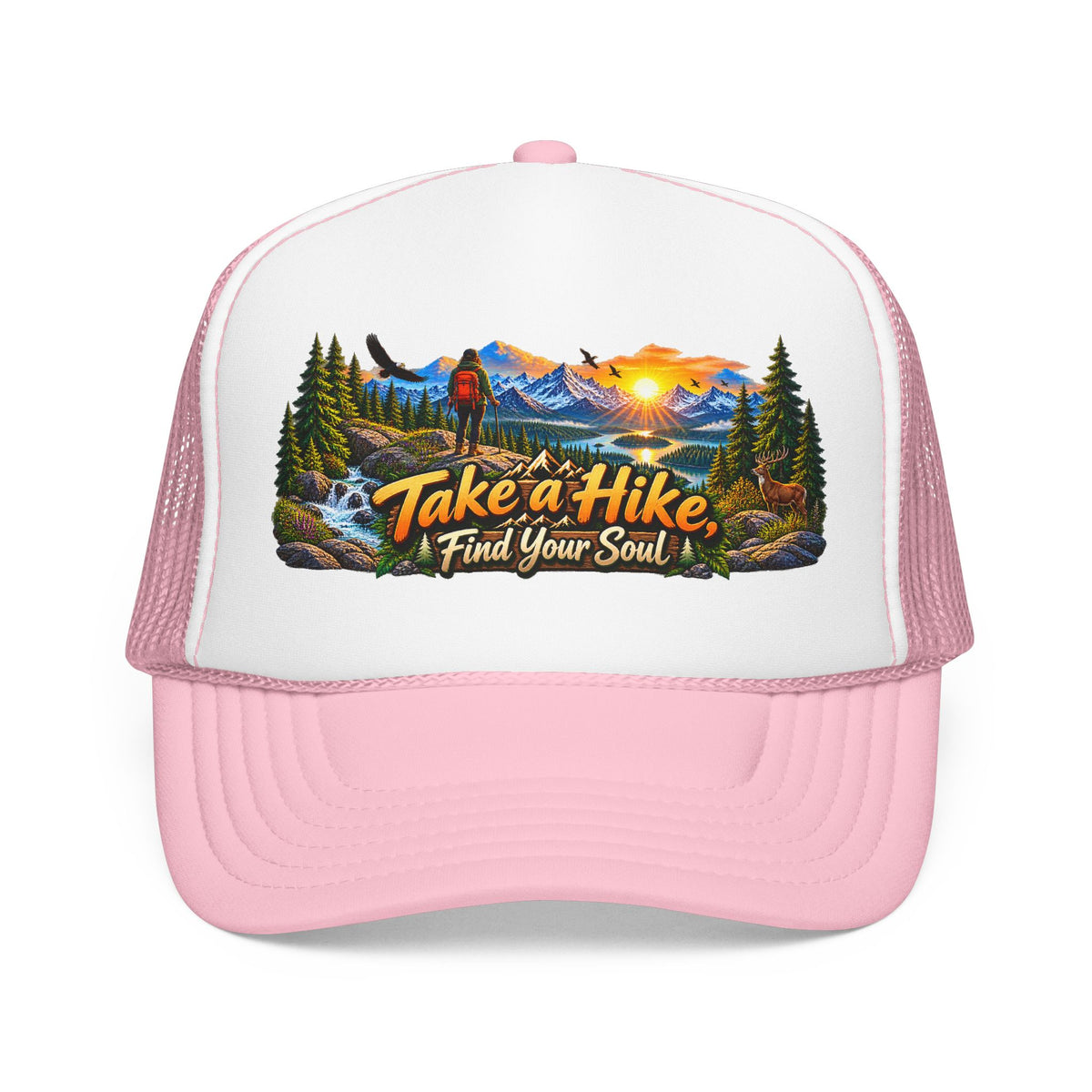 Custom Otto Foam Front Trucker Hat Snapback Mesh Cap