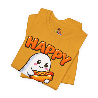 Happy Hallo-Weenie Ghost T-Shirt — Funny Halloween Tee