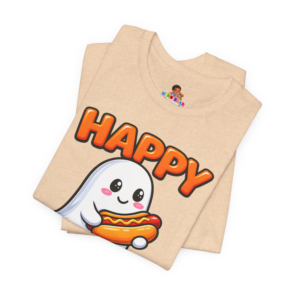 Happy Hallo-Weenie Ghost T-Shirt — Funny Halloween Tee