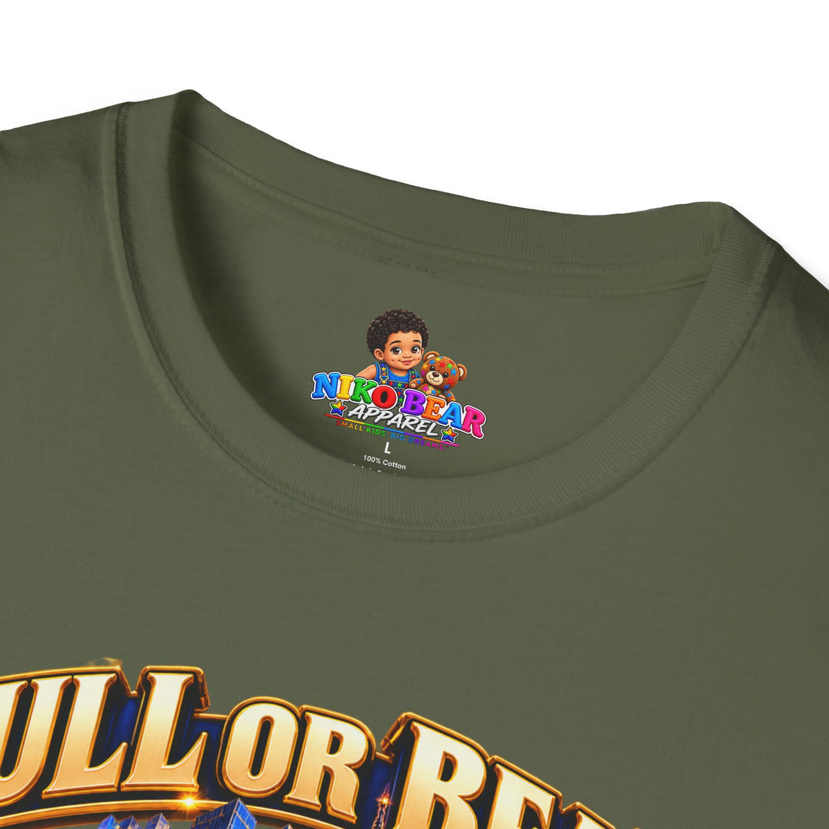 NikoBear Bull or Bear I Mean Business Stock Market T-Shirt