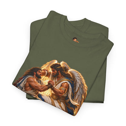 Jacob Wrestling the Angel Genesis 32:28 Christian Graphic Tee