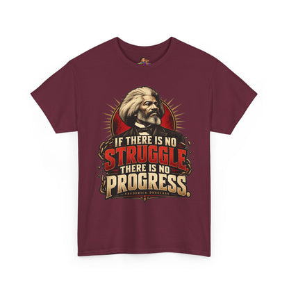 Frederick Douglass Quote Shirt No Struggle No Progress Black History Graphic Tee