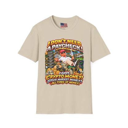 Trump Crypto Money T-Shirt — Funny Political Graphic Tee