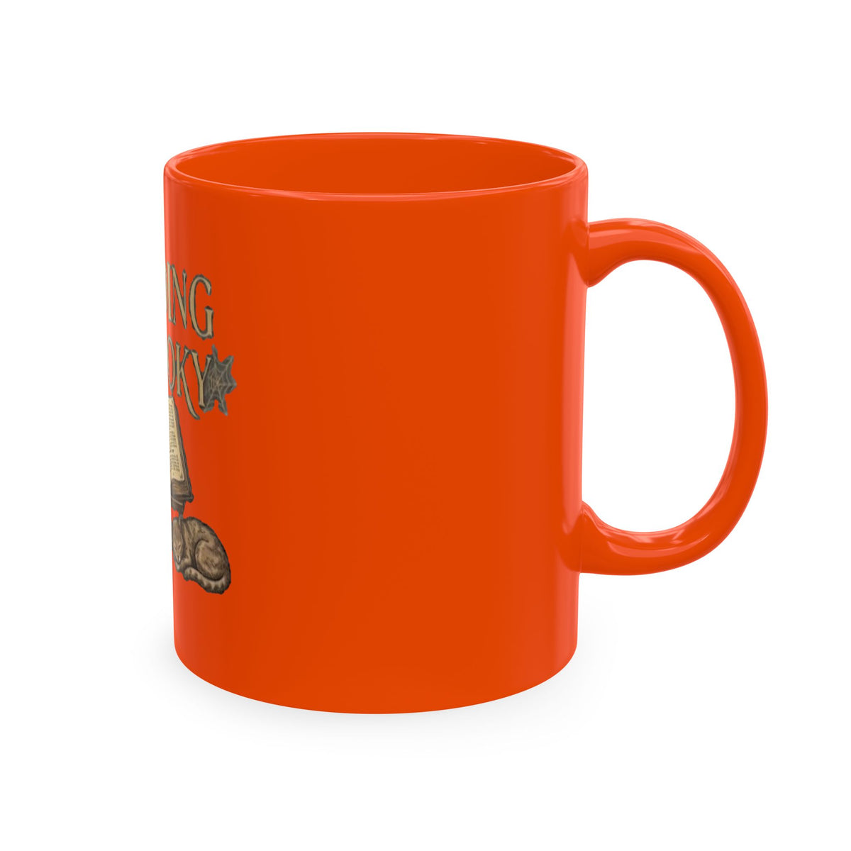 Reading Is Spooky Ceramic Mug — Halloween Coffee Cup