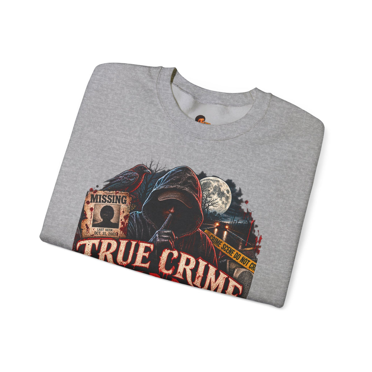 True Crime After Dark Sweatshirt — Halloween Crewneck