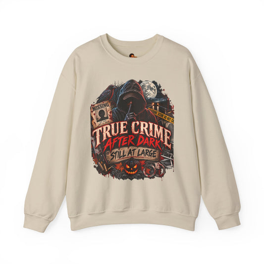 True Crime After Dark Sweatshirt — Halloween Crewneck
