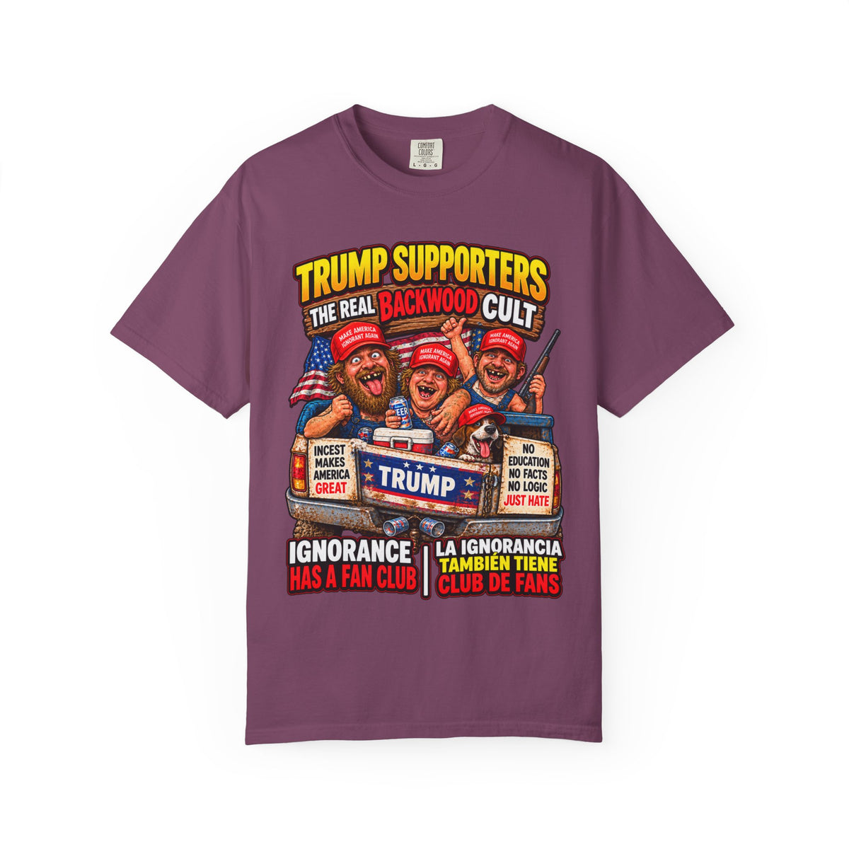 Backwood Cult Anti-Trump T-Shirt — Political Satire Graphic Tee