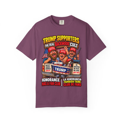 Backwood Cult Anti-Trump T-Shirt — Political Satire Graphic Tee