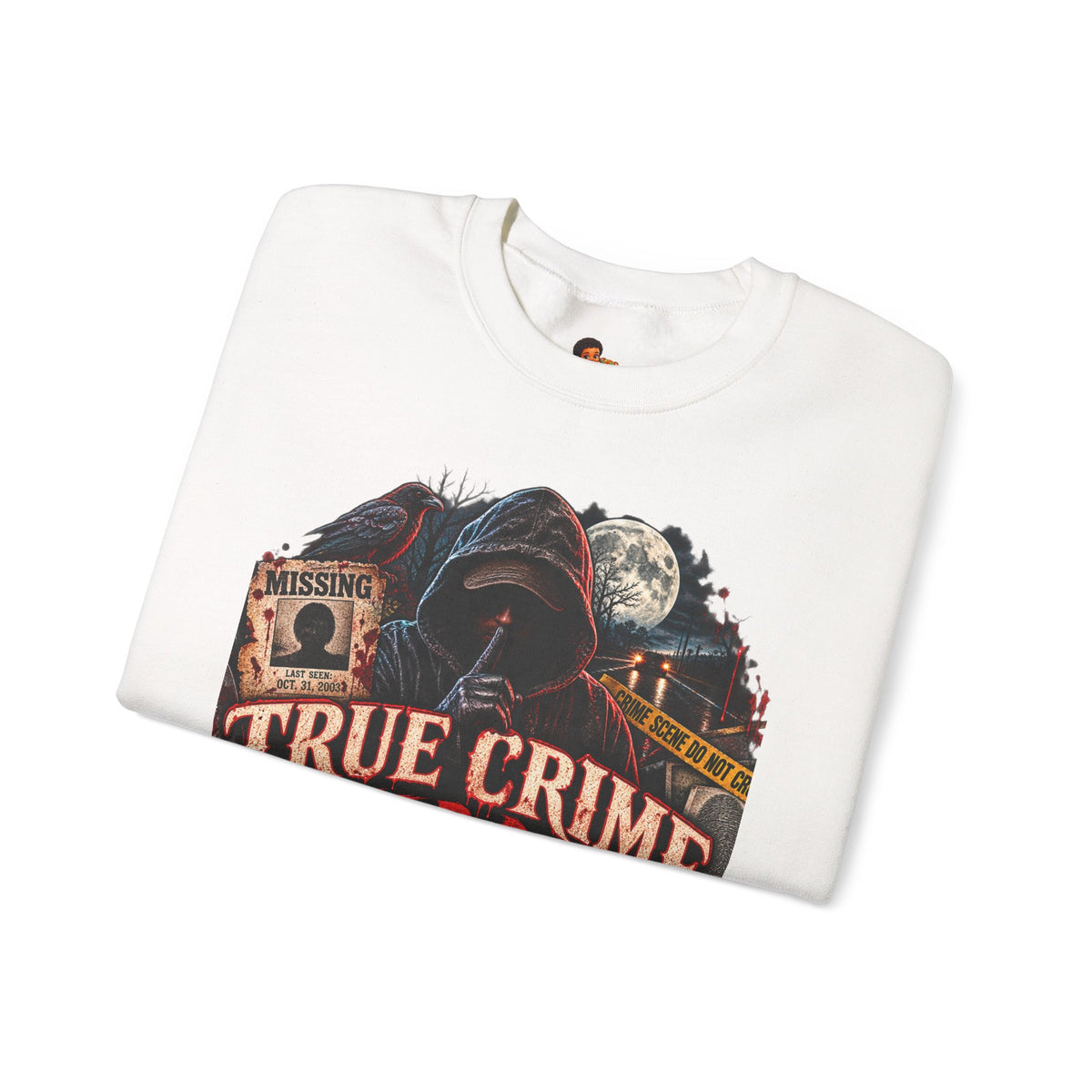 True Crime After Dark Sweatshirt — Halloween Crewneck