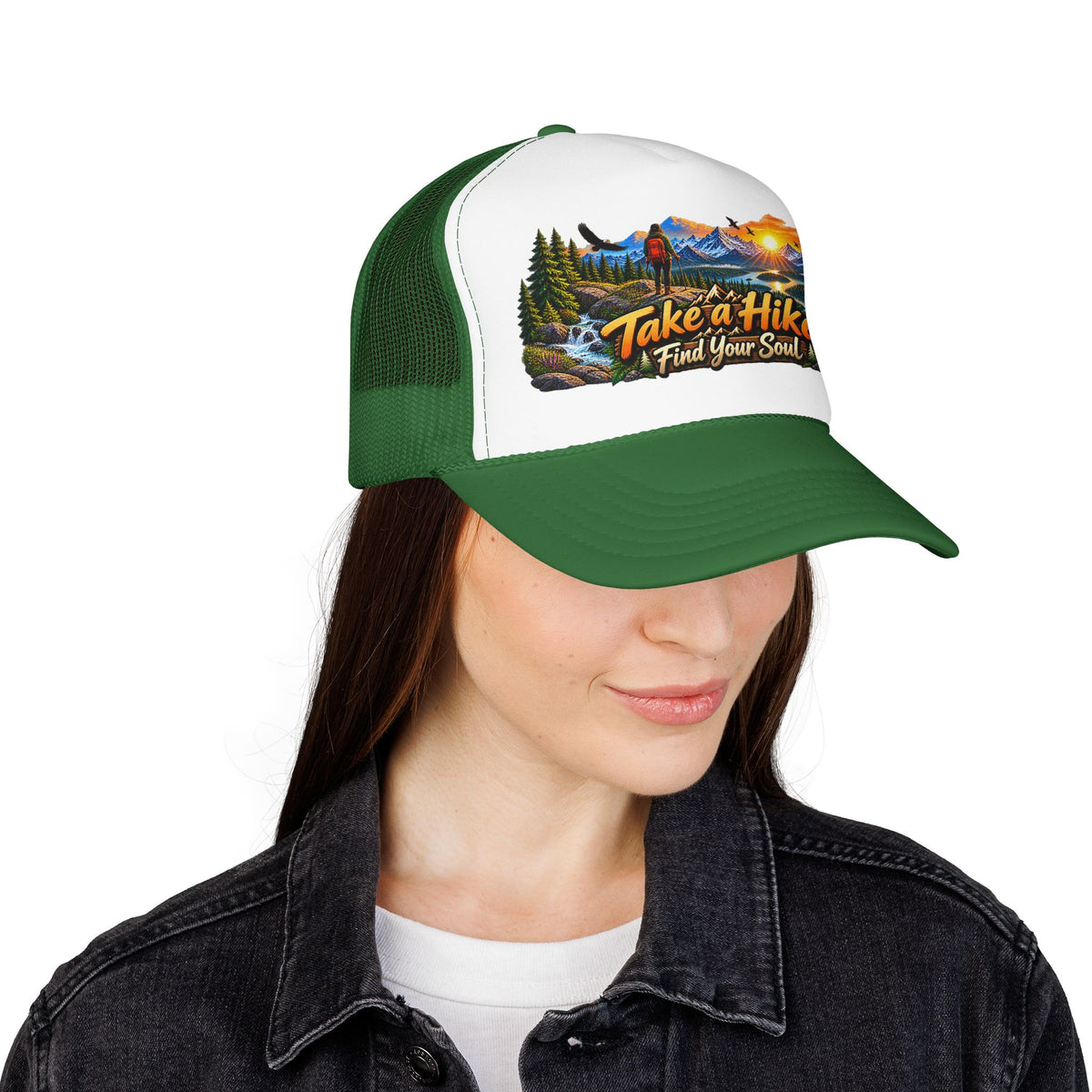 Custom Otto Foam Front Trucker Hat Snapback Mesh Cap