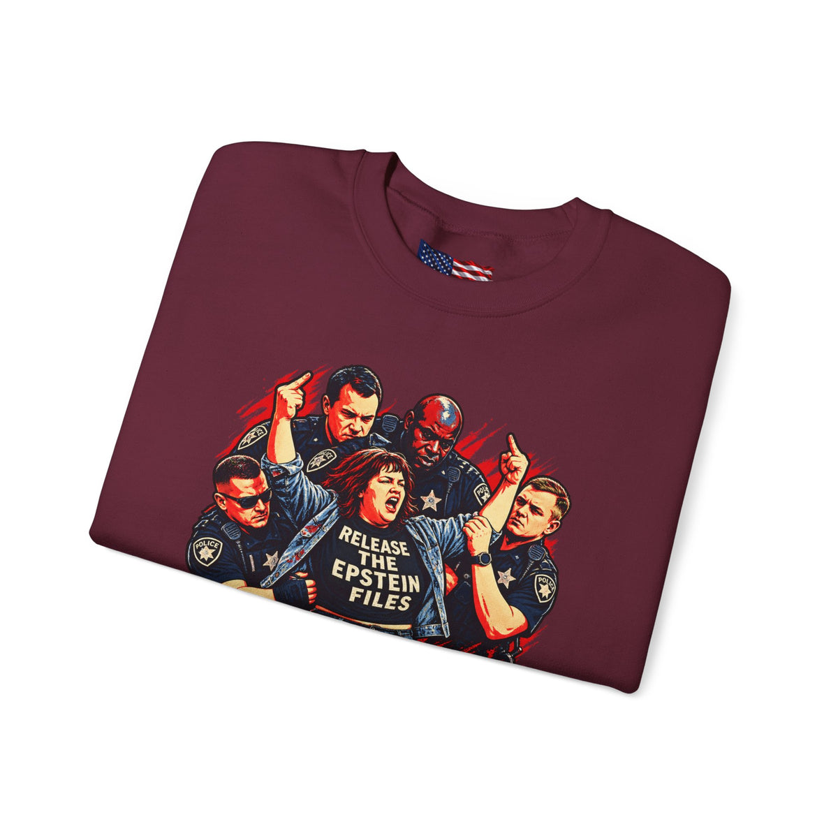 Release the Epstein Files Sweatshirt — Punched Not Silenced
