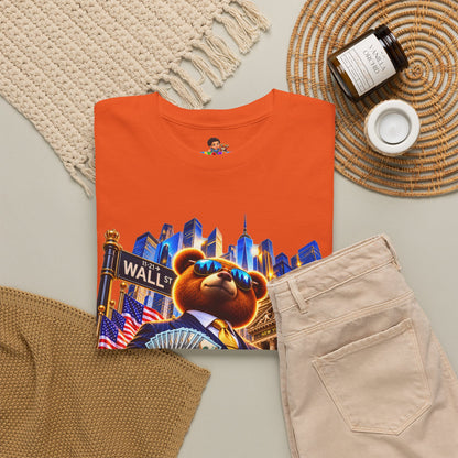 NikoBear Wall Street Hustle Graphic TeeUnisex Heavy Cotton Tee