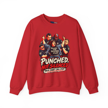 Release the Epstein Files Sweatshirt — Punched Not Silenced