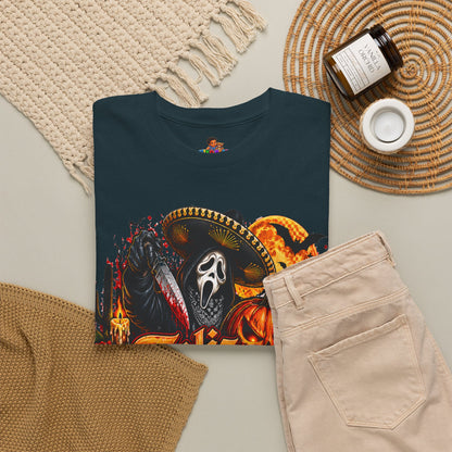 Feliz Halloween Ghostface T-Shirt — Sombrero Graphic Tee