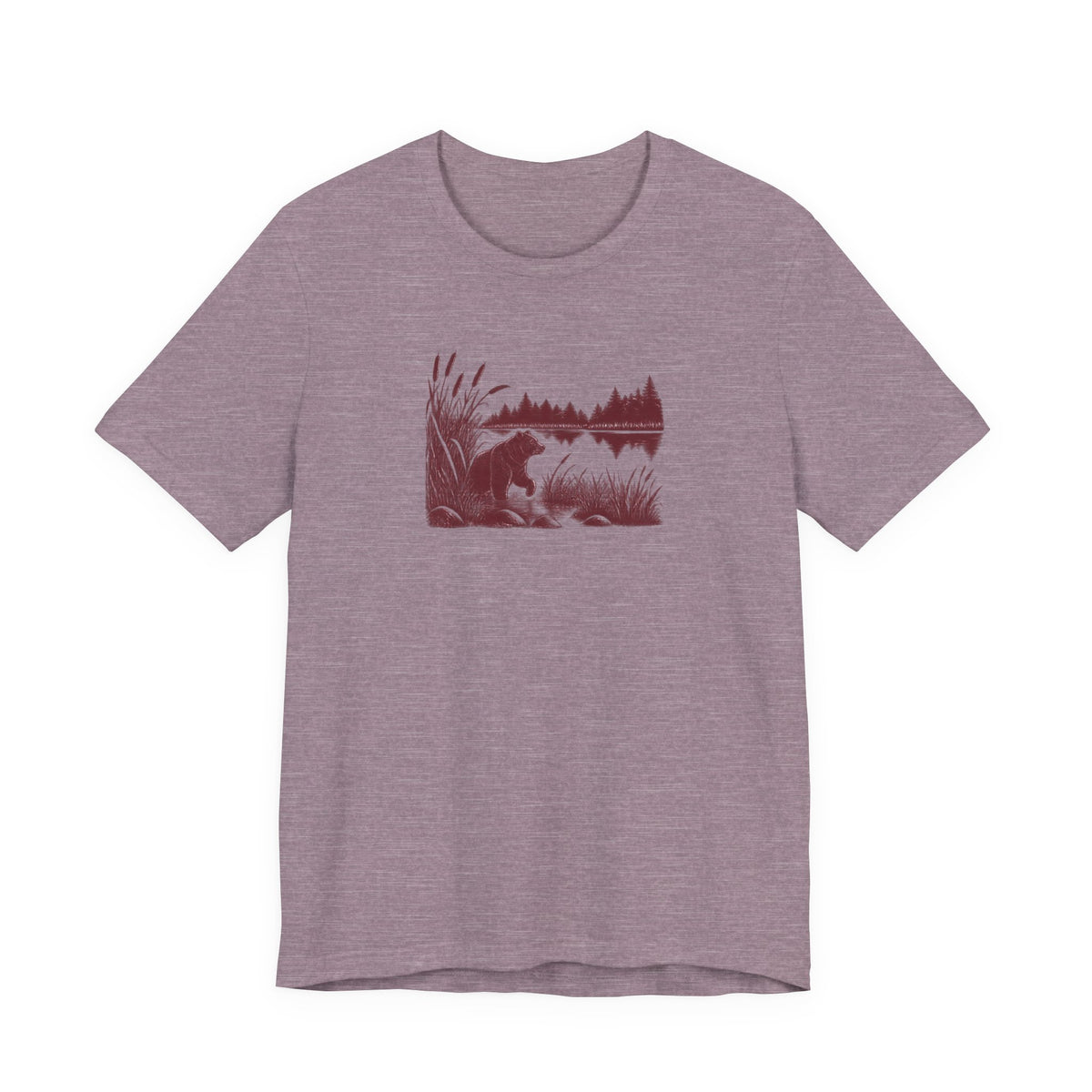 Bear Lakeside Night T-Shirt — Nature & Wildlife Graphic Tee