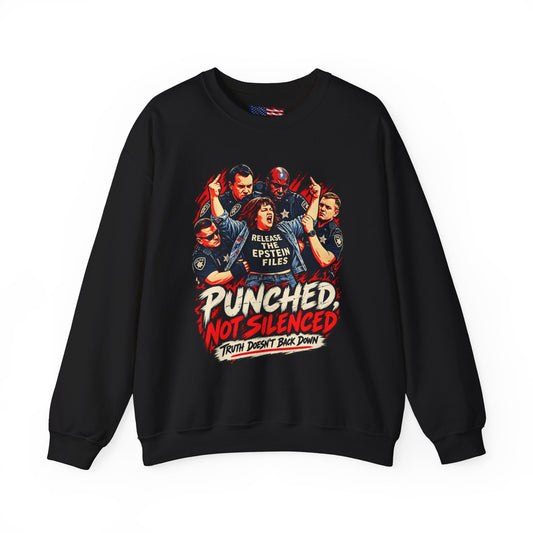 Release the Epstein Files Sweatshirt — Punched Not Silenced
