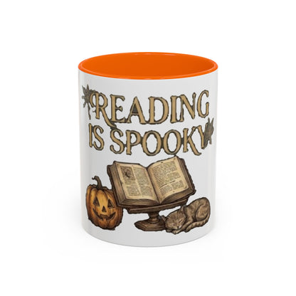 Reading Is Spooky Halloween Accent Mug — 11 & 15 oz