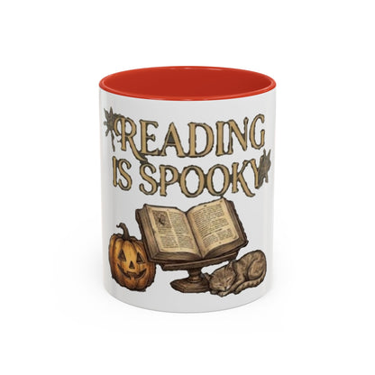 Reading Is Spooky Halloween Accent Mug — 11 & 15 oz
