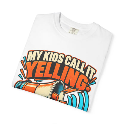 Funny Parenting Shirt My Kids Call It Yelling I Call It Surround Sound Dad Tee