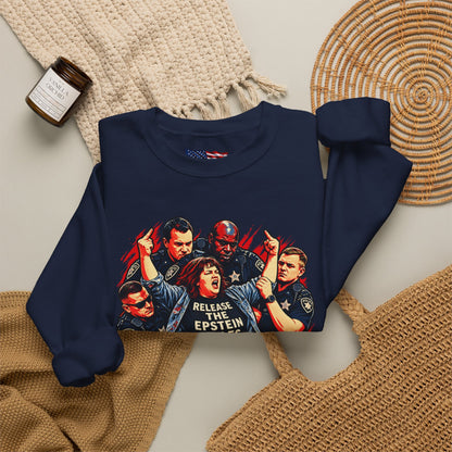 Release the Epstein Files Sweatshirt — Punched Not Silenced