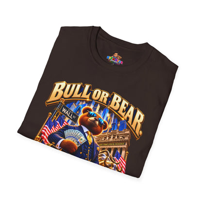 NikoBear Bull or Bear I Mean Business Stock Market T-Shirt