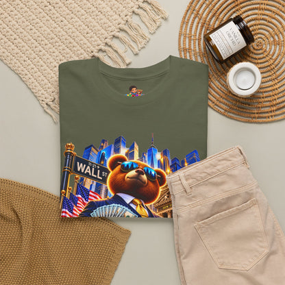 NikoBear Wall Street Hustle Graphic TeeUnisex Heavy Cotton Tee