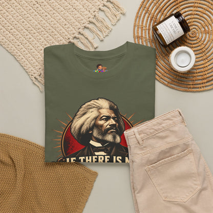 Frederick Douglass Quote Shirt No Struggle No Progress Black History Graphic Tee